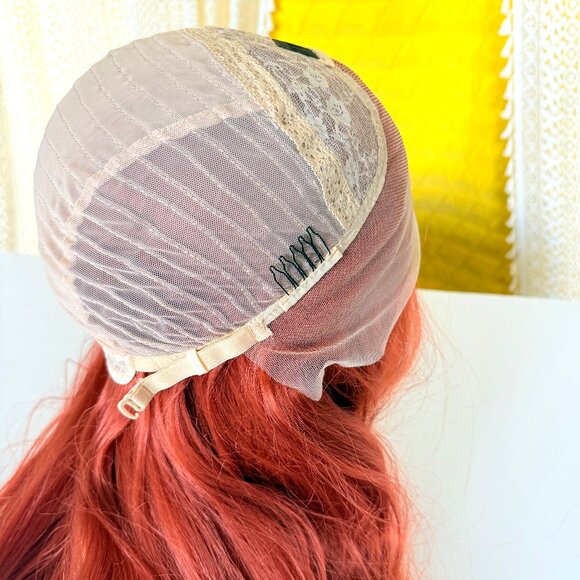 Copper Red Straight 29" Lace Front Free Part Synthetic Wig - Picture 10 of 12